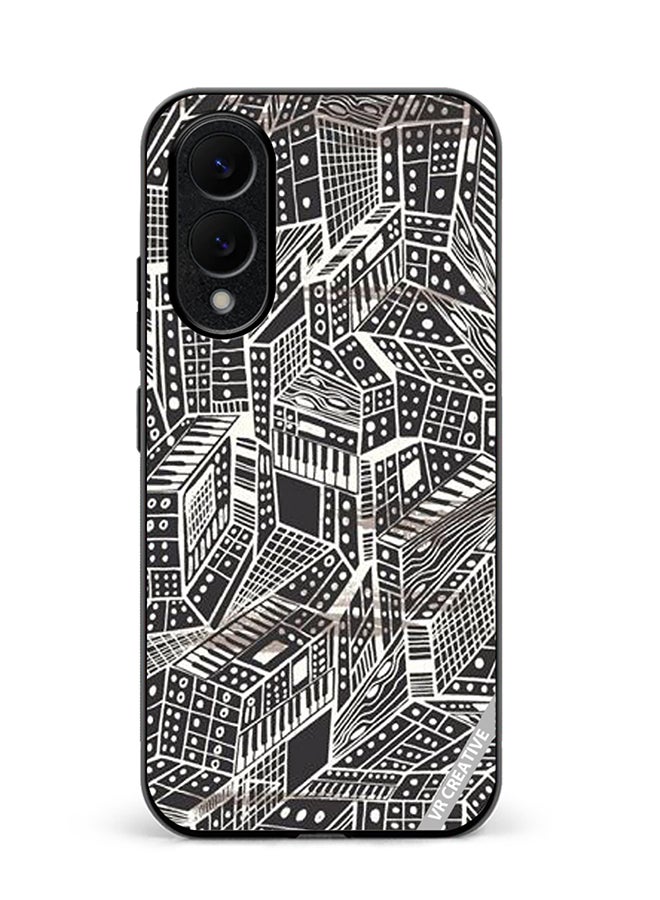 VR CREATIVE Protective Case Cover For Samsung Galaxy S25 Edge Layer Design Multicolour