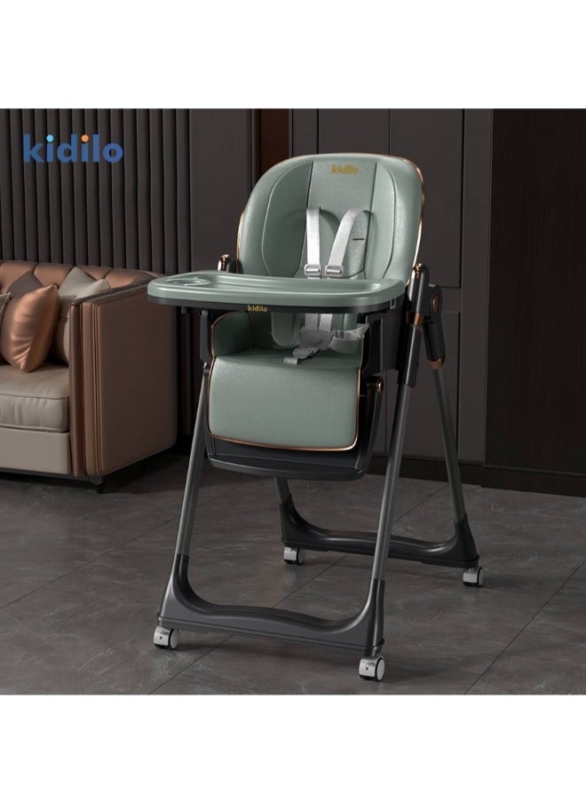 Kidilo Quality Foldable Baby High Chair - Multifunctional and Portable(8122)  - Image 1