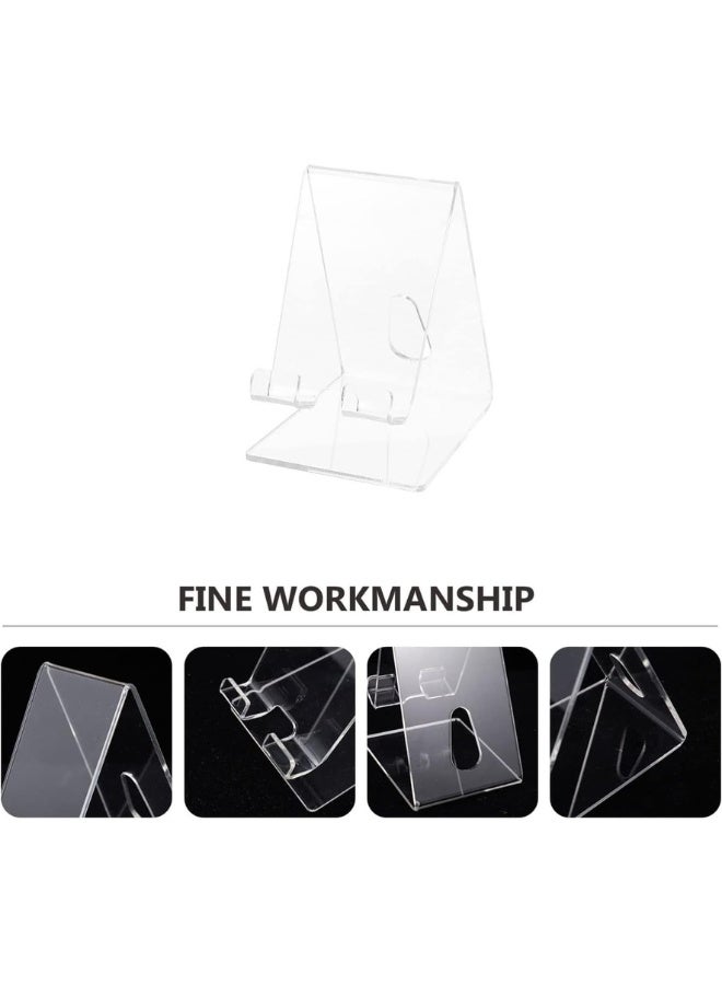 Acrylic Cell Phone Stand, Portable Phone Holder, Clear Phone Stand for Desk, Compatible with Phone 12 Pro Max Mini 11 Xr 8 Plus SE, Switch, Android Smartphone, Pad, Desk Accessories - Image 2