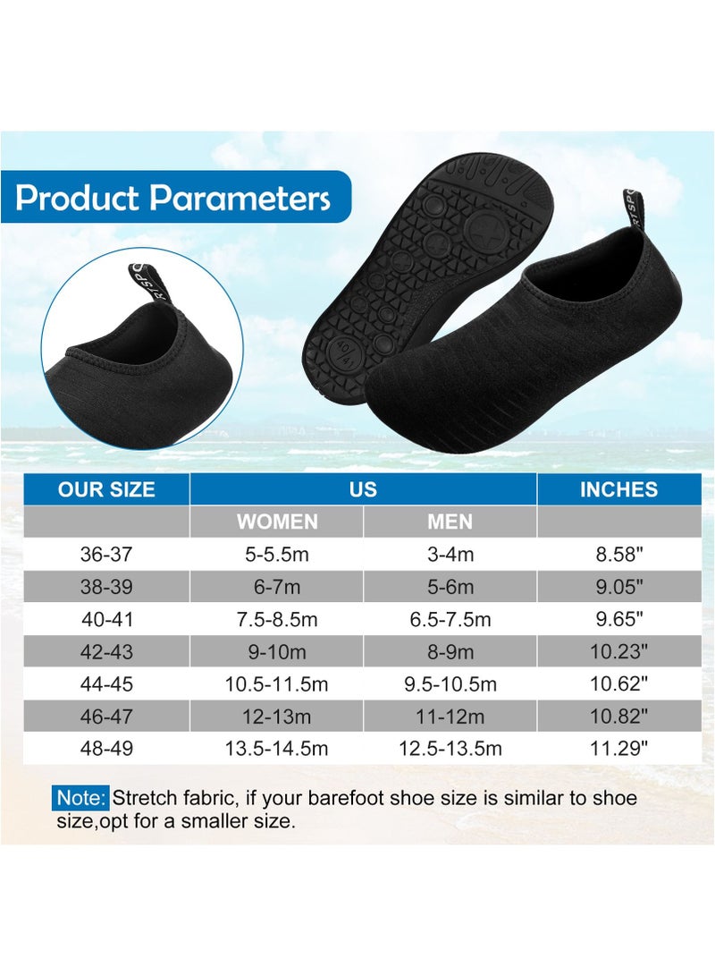 UREVO Beach Shoes, Quick-Dry Aqua Socks for Outdoor Swimming, Snorkeling, Surfing, Yoga, and Pool Exercise are Ideal for Men and Women - Image 2