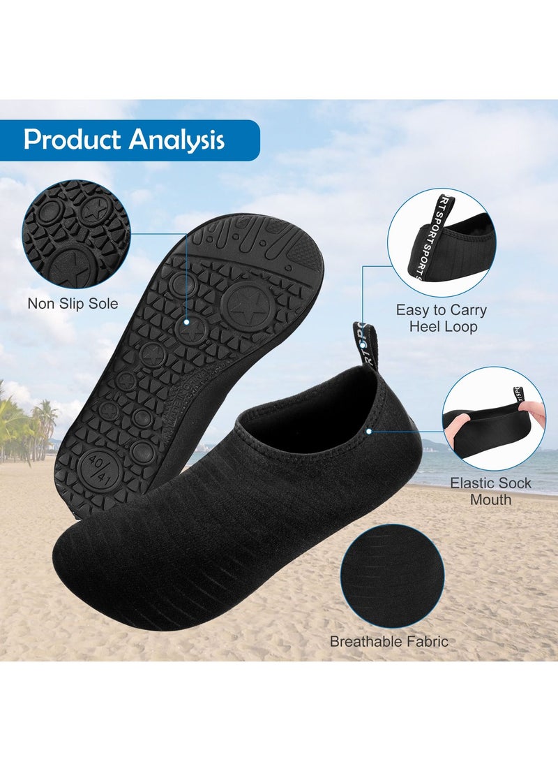 UREVO Beach Shoes, Quick-Dry Aqua Socks for Outdoor Swimming, Snorkeling, Surfing, Yoga, and Pool Exercise are Ideal for Men and Women - Image 3