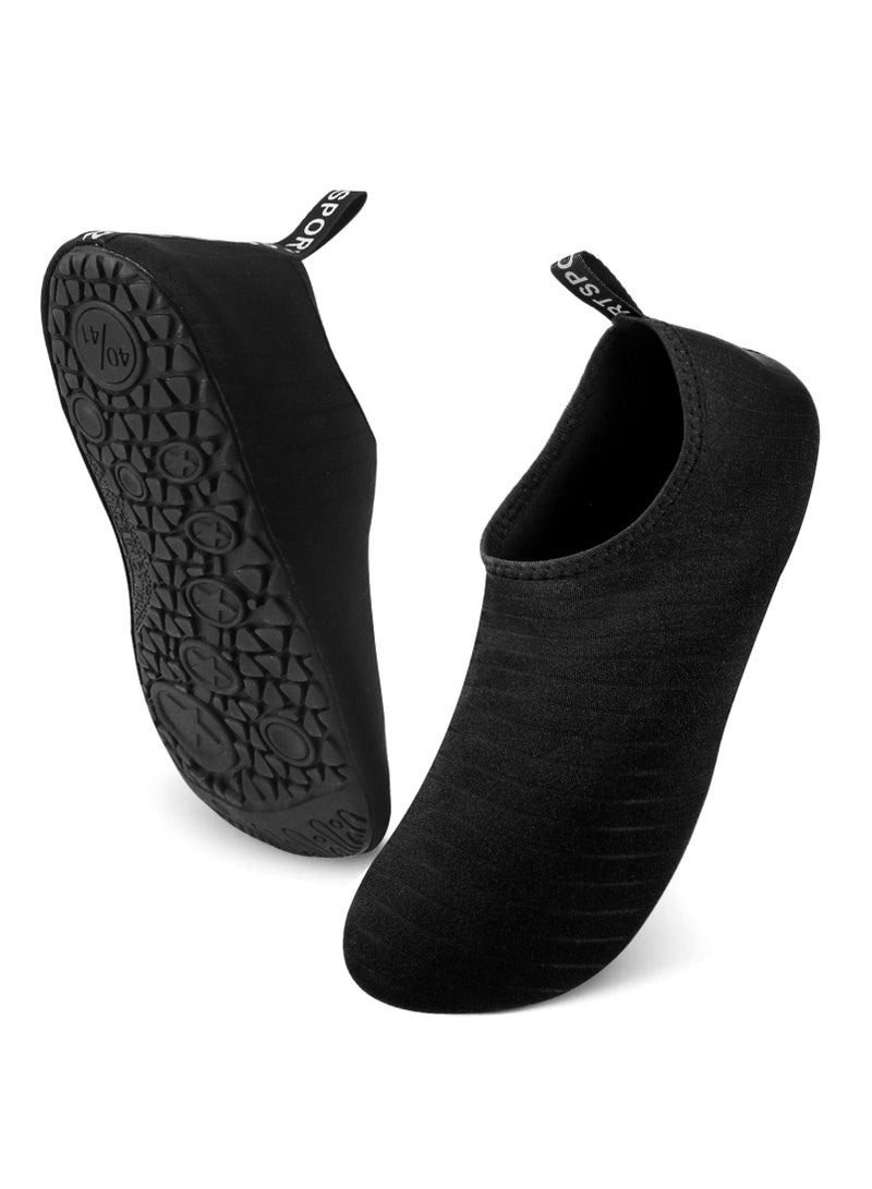 UREVO Beach Shoes, Quick-Dry Aqua Socks for Outdoor Swimming, Snorkeling, Surfing, Yoga, and Pool Exercise are Ideal for Men and Women - Image 1