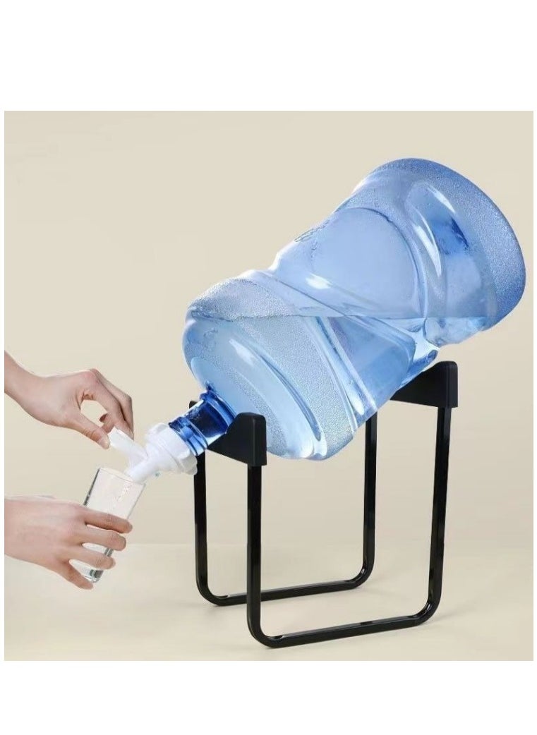 HOMESTAR - Water Dispenser Stand, Portable Stainless Steel Water Jug Stand Water Cooler Stand Water Bottle Stand Rack, Does not include Water Spouts Dispenser Valves - Image 1