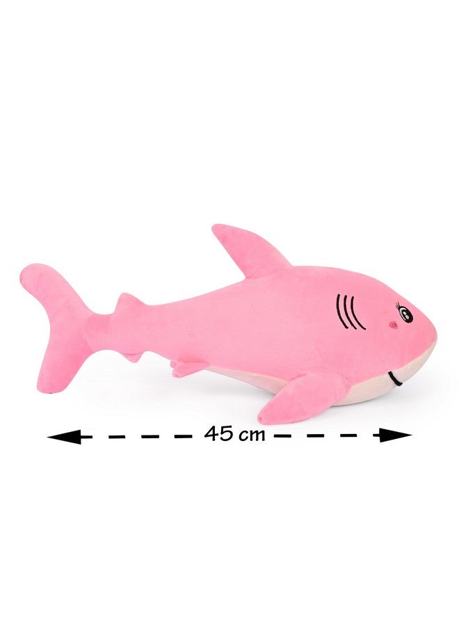 Besties BESTIES Premium Shark Soft Toy Pink - Length 45 cm - Image 3
