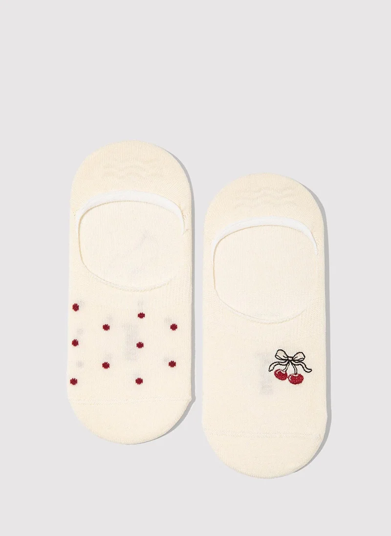 مافي Ecru Ballerina Socks