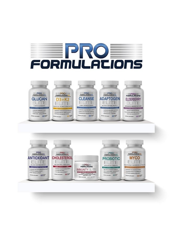 Pro Formulations MD - Cholesterol Elite - Dual Action Cholesterol Support - 90 Vcaps - Powered By Red Yeast Rice & Aged Garlic Extract - Enhanced With Inositol & Artichoke Extract - Image 1