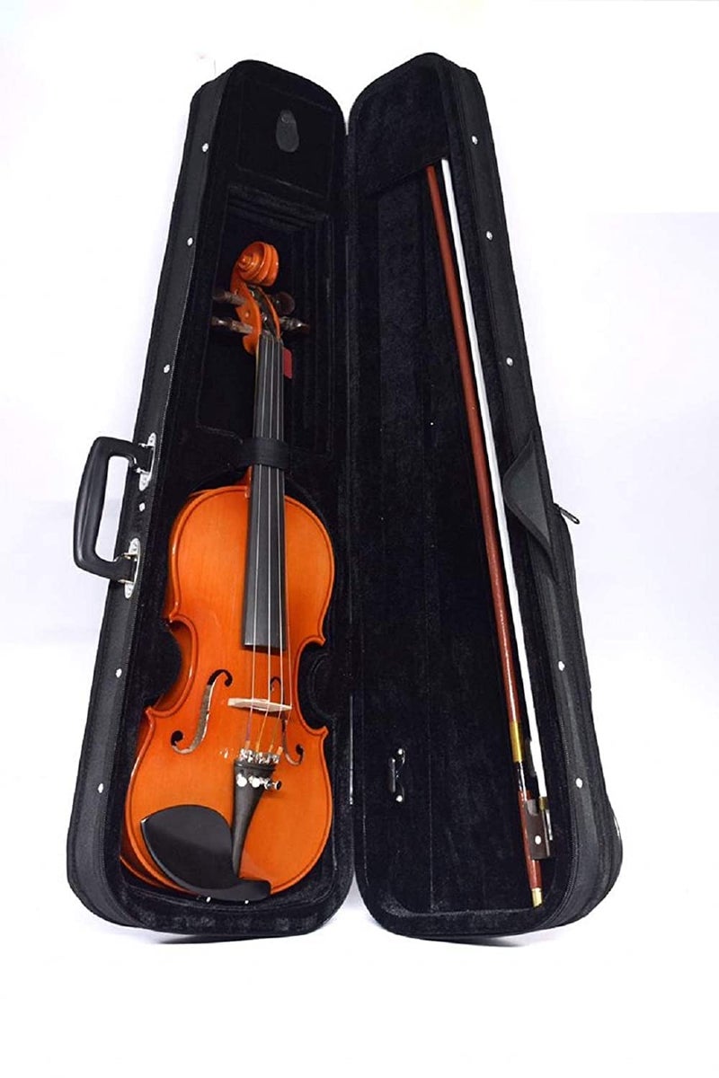 DOMENICO Handcrafted Solid Wood Acoustic Violin with Carrying Case,Rosin, Bow (4/4) - Image 3
