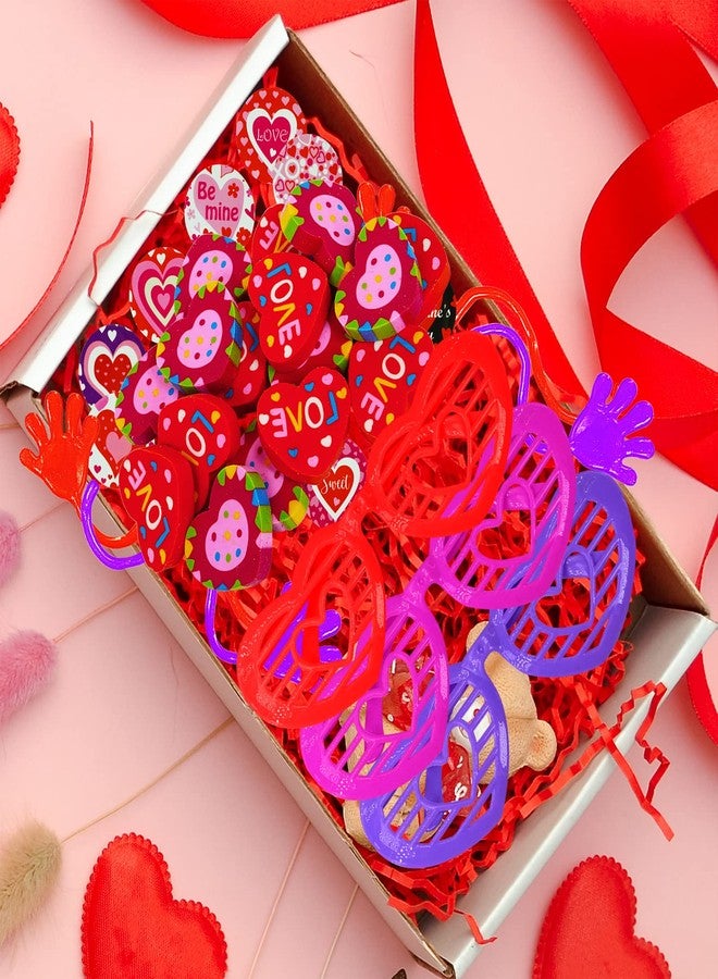 وينلين مجموعة وينلين المكونة من 120 قطعة من أدوات الكتابة والألعاب لعيد الحب، جوائز وهدايا عيد الحب، أكياس هدايا عيد الحب بالجملة، هدايا للأطفال والطلاب، هدايا حفلات عيد الحب، هدايا لتبادل الهدايا في الفصول الدراسية المدرسية - Image 5