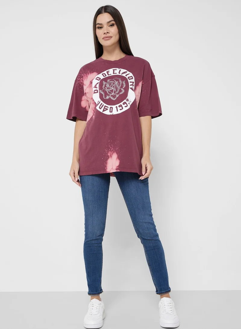 HUGO Graphic Crew Neck T-Shirt