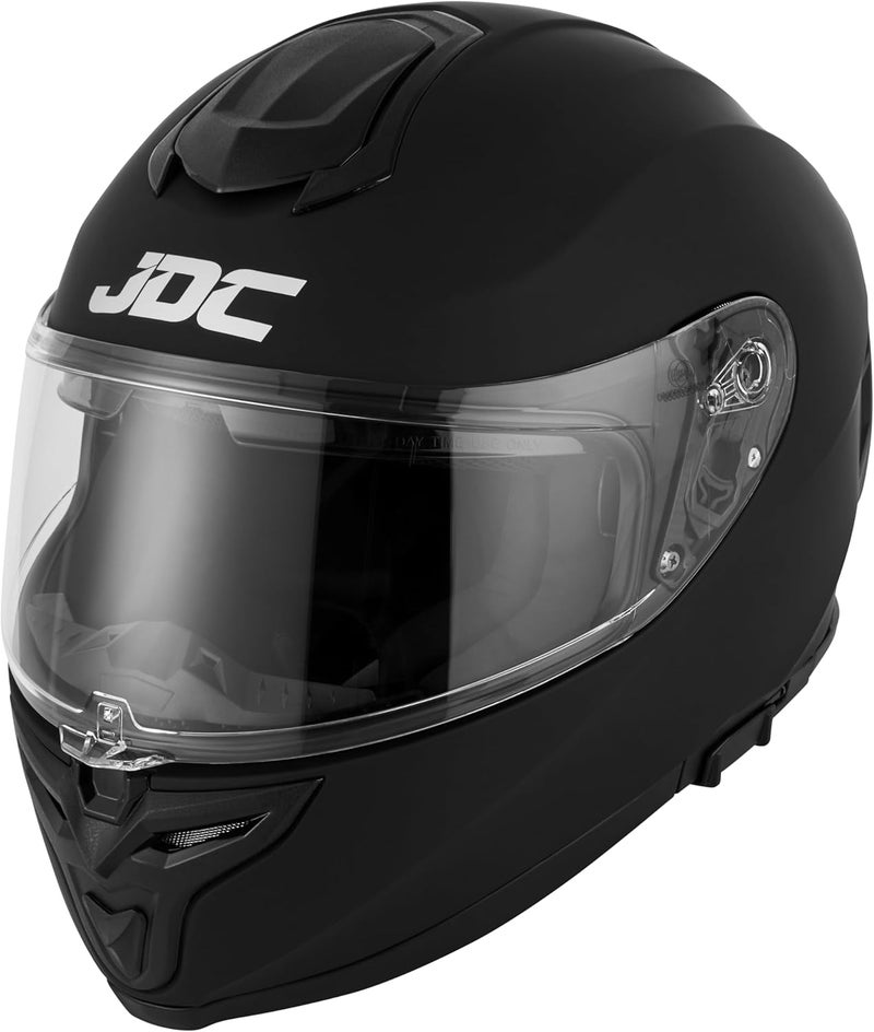 JDC Motorcycle Helmet Full Face - Retractable Double Visor ECE 22.06 - SABRE - Image 4