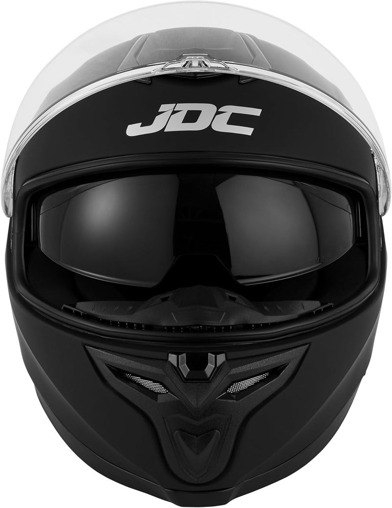 JDC Motorcycle Helmet Full Face - Retractable Double Visor ECE 22.06 - SABRE - Image 5