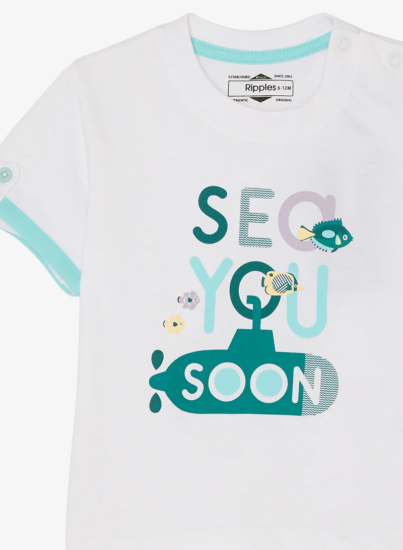 Ripples Boys Regular Fit Tee