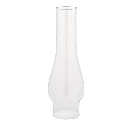 B&P Lamp® 3 Inch by 12 Inch Clear Glass Lamp Chimney to fit #2 Size Oil and Kerosene Style Burners for Vintage and Antique Style - Image 1
