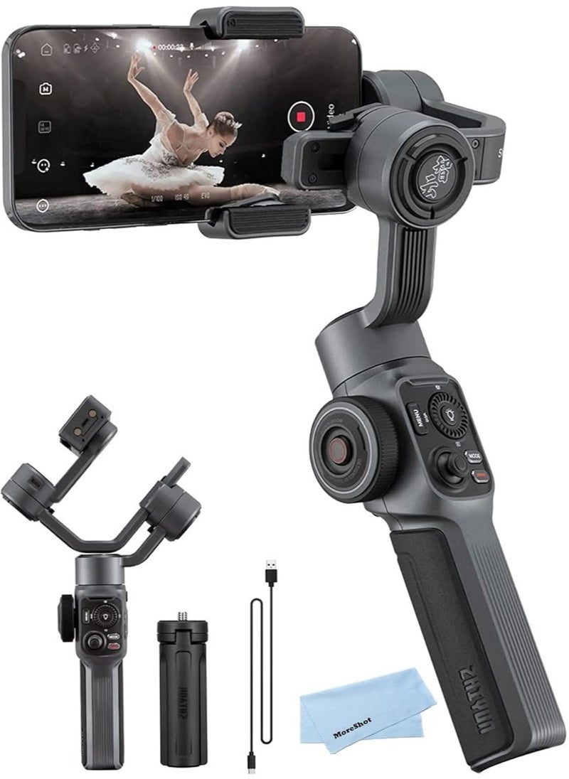 Zhiyun Zhiyun Smooth 5 Combo Gimbal Stabilizer for Smartphones, 3-Axis Mobile Phone Holder, Portable Stabilizer for Vlogging, YouTube, Tiktok, Live Video Compatible with iPhone and Android  - Image 1