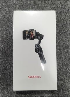 زيون Zhiyun Smooth 5 Combo Gimbal Stabilizer للهواتف الذكية، حامل هاتف محمول ثلاثي المحاور، مثبت محمول لمدونات الفيديو، YouTube، Tiktok، فيديو مباشر متوافق مع iPhone وAndroid  - Image 2