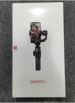 زيون Zhiyun Smooth 5 Combo Gimbal Stabilizer للهواتف الذكية، حامل هاتف محمول ثلاثي المحاور، مثبت محمول لمدونات الفيديو، YouTube، Tiktok، فيديو مباشر متوافق مع iPhone وAndroid  - Image 3