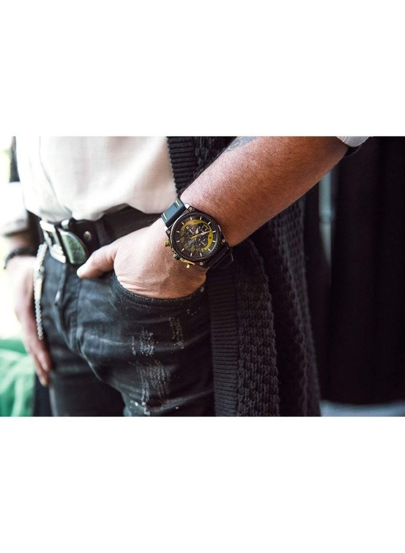 ميجر ساعة رياضية للرجال بسوار من السيليكون كرونوغراف 2051 - Image 4