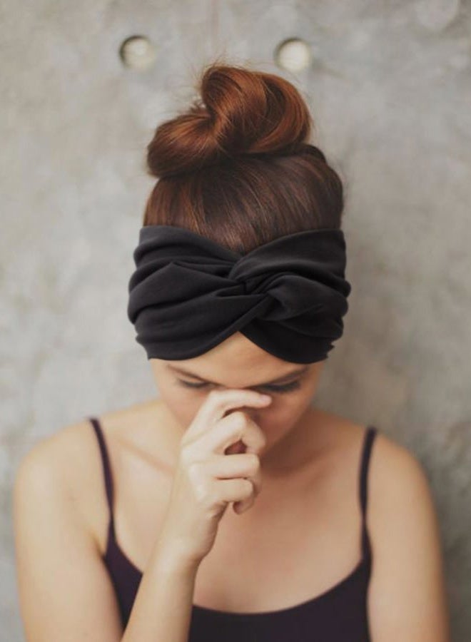 DRESHOW 8 Pcs Wide African Turban Headbands for Women - Vintage Wrap for Sports, Workouts, and Hair Accessories - Image 4