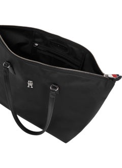TOMMY HILFIGER Women's Signature Tape Tote - Nylon, Black  - Image 4