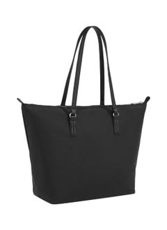 TOMMY HILFIGER Women's Signature Tape Tote - Nylon, Black  - Image 2