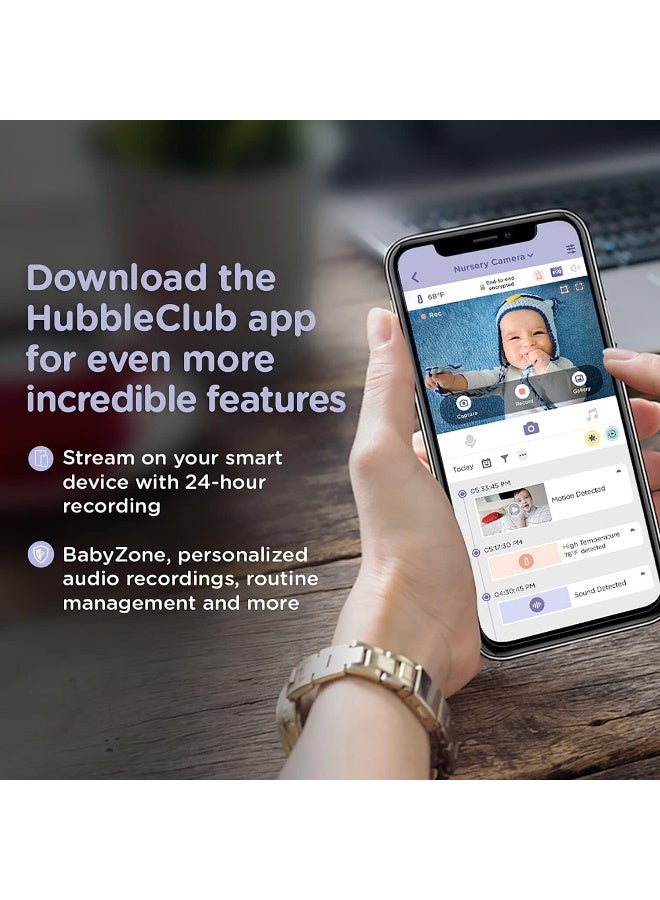 Hubble Connected Smart HD Baby Monitor w/ Night Light - Image 2