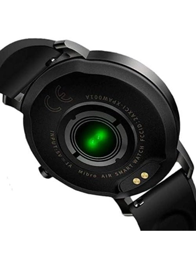 Mibro Air Smart Watch 1.28" TFT Circular Touch Display Screen 20mm Interchangeable Strap 12 Sport Modes Bluetooth 5.0 With 10-Day Long Battery Life Compatible For iOs/Android - Black - Image 2