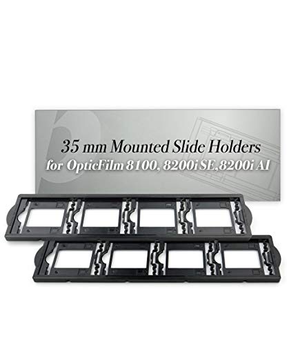 Plustek 2 x 35 mm Mounted Slide Holders (Positive), for OpticFilm 72~83 Series use only (8100 & 8200i & 8300i) - Image 1