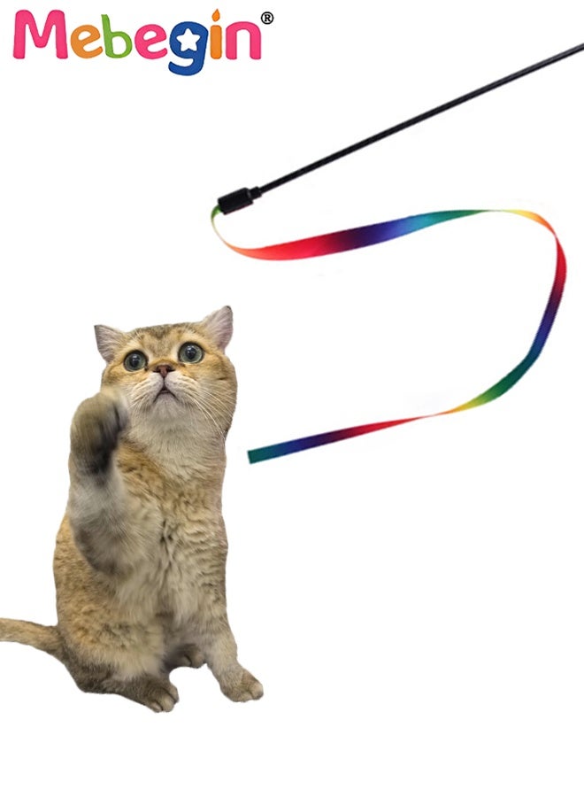 MEBEGIN 21PCS Cat Tunnel Set with Cat Teaser Stick, Cat Balls, Feather Toys and Other Cat toys, 3 Way Collapsible Cat Play Tunnel, Funny Interactive Cat Toys, Various Cat Enrichment Toys, Soft Safe Cat Toys(Random Color) - Image 4