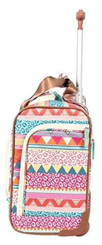 Lily Bloom Designer 15 Inch Carry On - Weekender Overnight Business Travel Luggage - Lightweight 2- Rolling Wheels Suitcase - Under Seat Rolling Bag for Women (On the Prowl) - Image 2