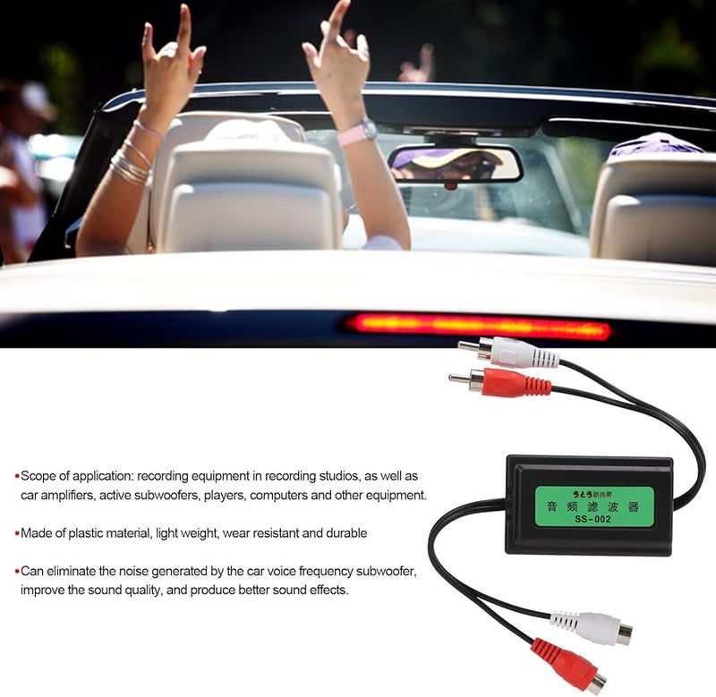 Astibym Car Stereo Ground Loop Isolator Connector Filter For Sound Production - Image 5