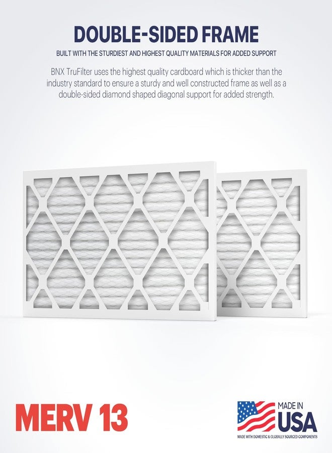 BNX TruFilter 12x30x1 Air Filter MERV 13 (4-Pack) - MADE IN USA - Electrostatic Pleated Air Conditioner HVAC AC Furnace Filters for Allergies, Pollen, Mold, Bacteria, Smoke, Allergen, MPR 1900 FPR 10 - Image 4