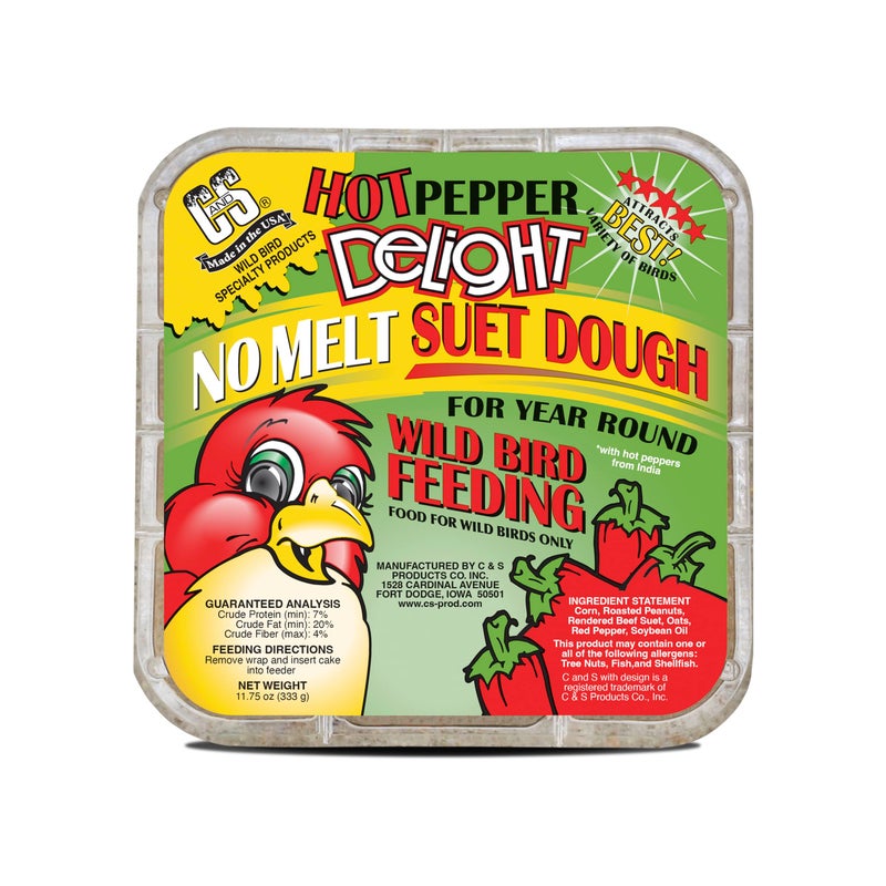 CS C&S Hot Pepper Delight No Melt Suet Dough 11.75 Ounces, 8 Pack - Image 4