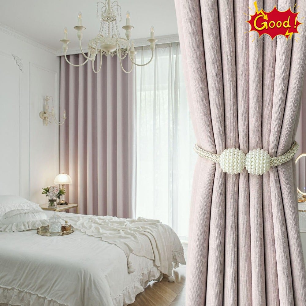 Thick Room Darkening Curtains with Grommets, 150 cm W x 270 cm (L
