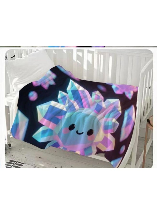 general Children's or student cartoon flannel thin blanket (warm and comfortable, suitable for sleep, games) 100cm*150cm - 497 - Image 3