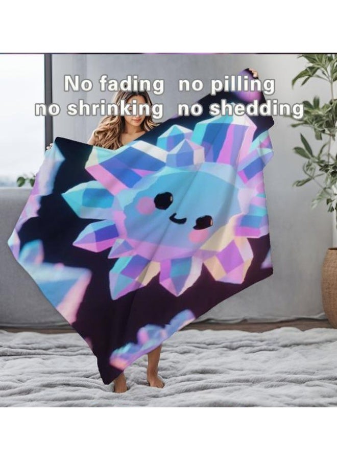 general Children's or student cartoon flannel thin blanket (warm and comfortable, suitable for sleep, games) 100cm*150cm - 497 - Image 1