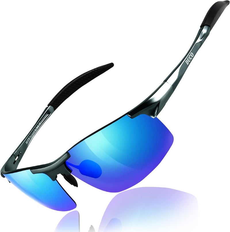 Duco KSA standard compatible design Polarized Sunglasses Mens Sun Glasses Sports Eyewear Fishing Golf Driving UV400 Protection 8177S Cross-material combo compatible - Image 1
