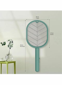 KASTWAVE Electric Fly Swatter Handheld/Standing/Wall Mounted Mosquito Killer with Base Smart Home Use USB Rechargeable LED Light 3 Layer Safety Mesh Fruit Fly Insect Trap Racket for Indoor Camping Outdoor  - Image 4