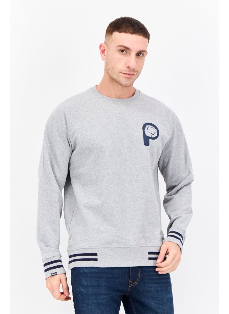 Men Crew Neck Brand Logo Long Sleeves Sweatshirt, Grey - pzsku/ZF7ECCF0EB2F7FD057F89Z/45/_/1738764616/300e4282-4f83-4d1b-accd-9b5b958f2af8