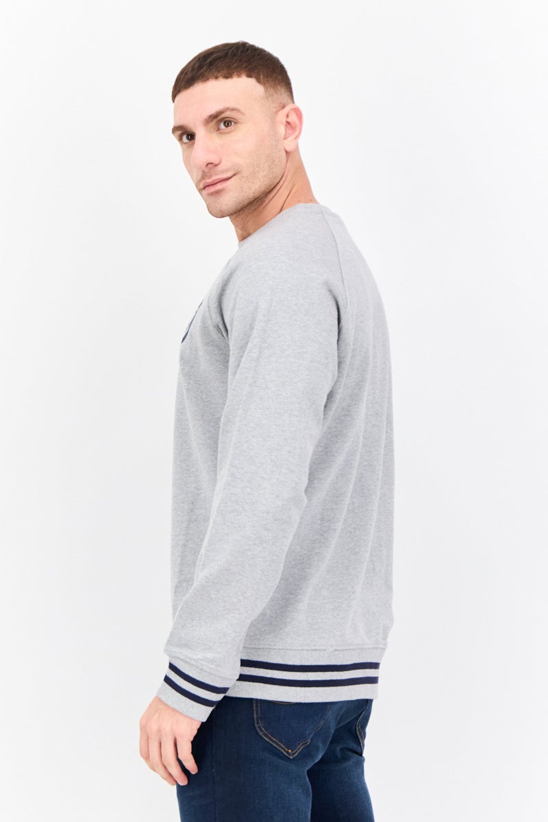 Penfield Men Crew Neck Brand Logo Long Sleeves Sweatshirt, Grey - Image 3
