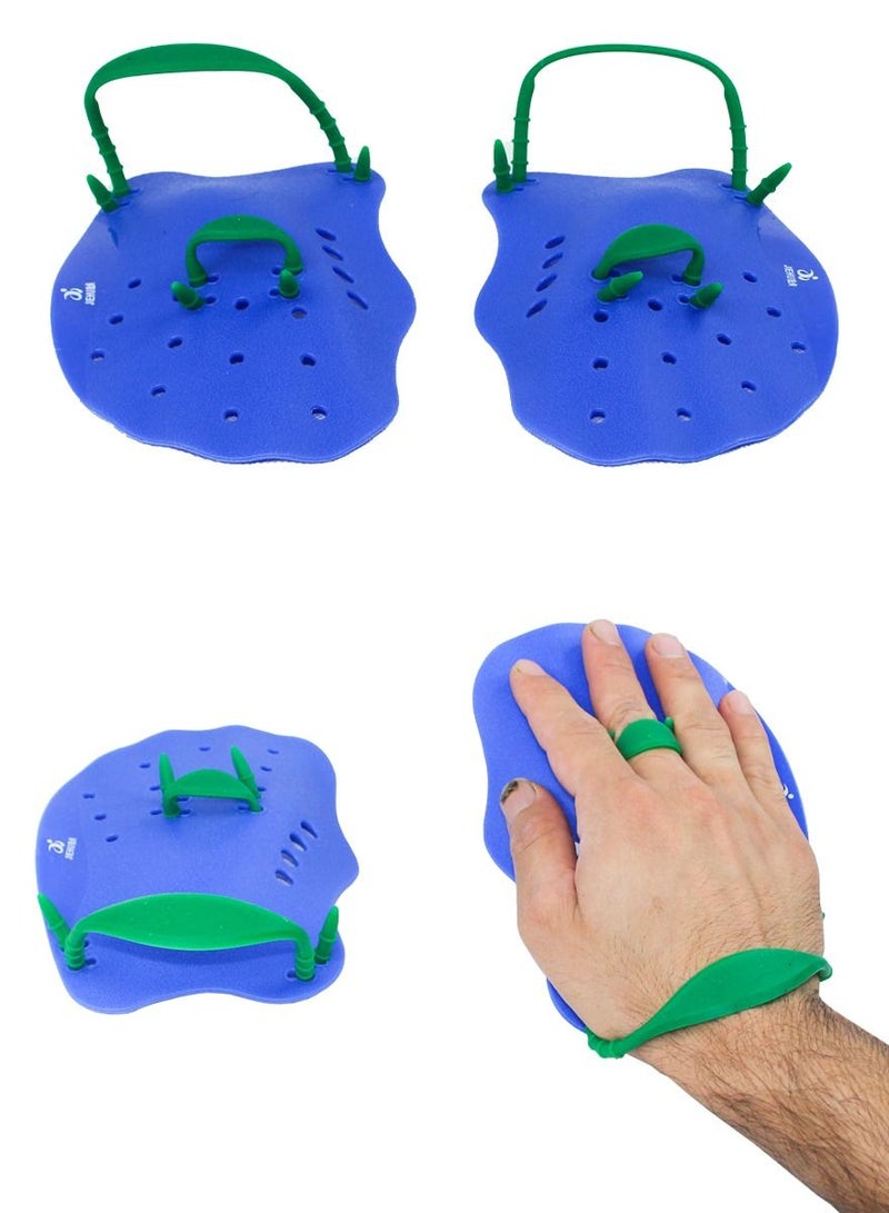 JIEHU Swimming Paddles For Diving, Swimming Training, 1 Pair of Hand Fins Improve Your Swimming Technique and Swimming Speed, Swimming Training Aid, Hand Paddles For Aquatic and Pool Swimming - Image 2