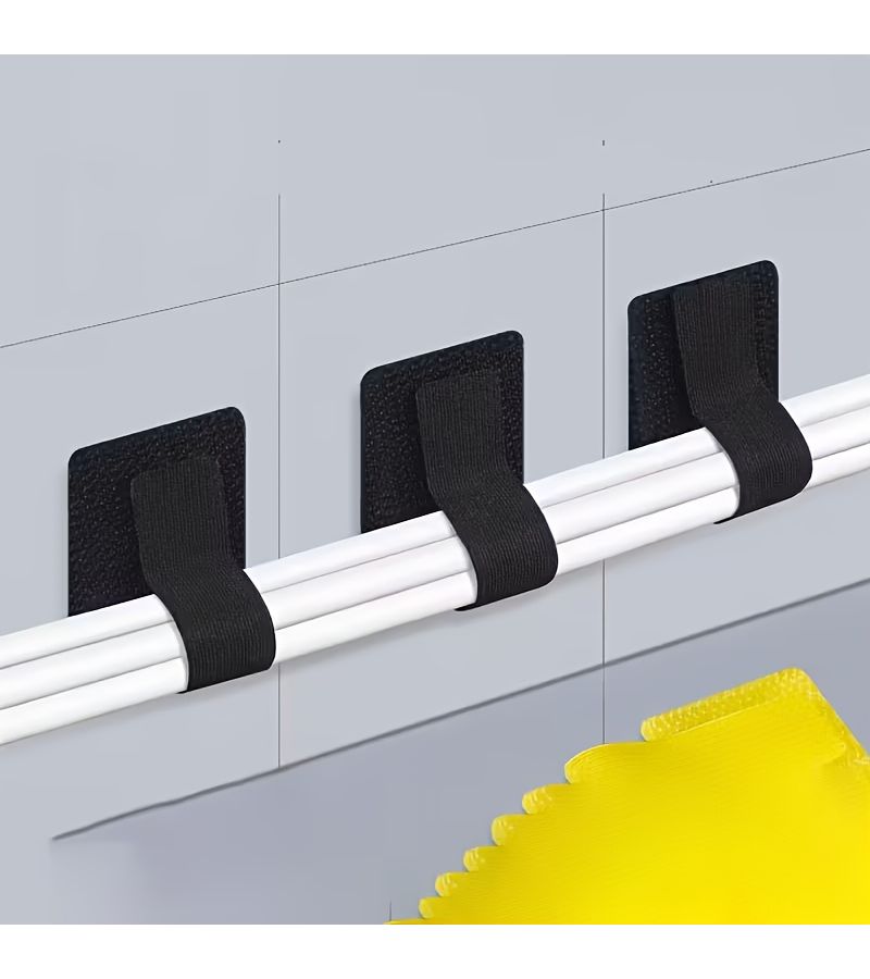 16pcs Self Adhesive Reusable Cable Ties For Cord Organization Desktop Wire Management - Image 5