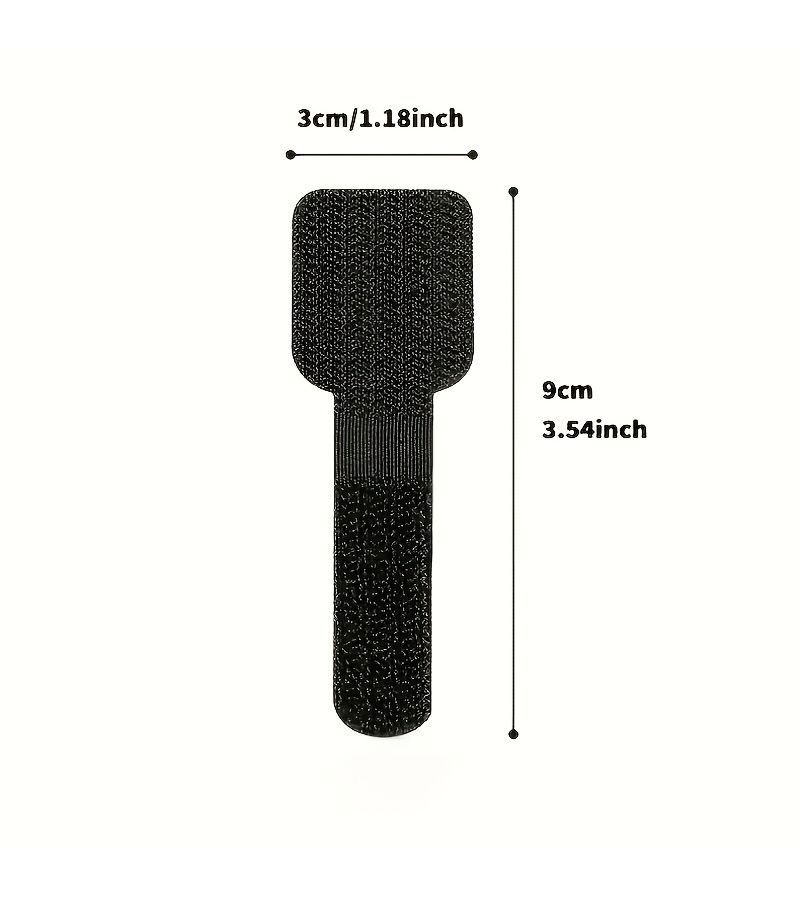 16pcs Self Adhesive Reusable Cable Ties For Cord Organization Desktop Wire Management - Image 2