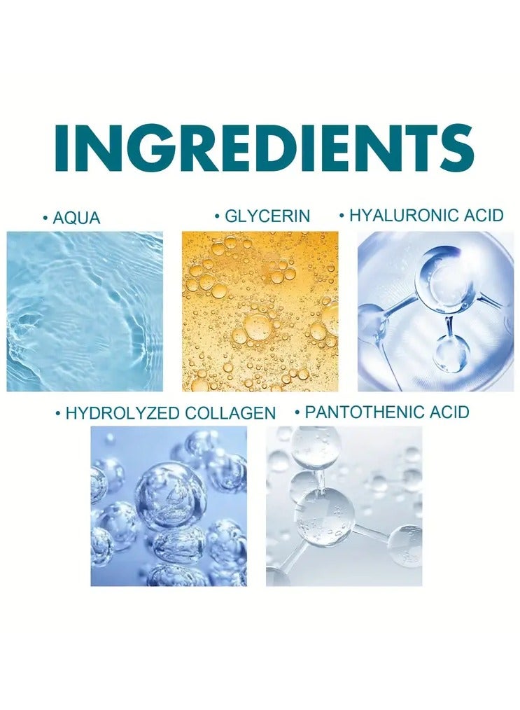 EELHOE 30pcs Botulinum Facial Serum Gel - Hydrating & Firming Skin Essence with Hyaluronic Acid, Glycerol, and Vitamin B5 for All Skin Types - Unscented, Moisturizing, and Gentle Leg Care - Image 5