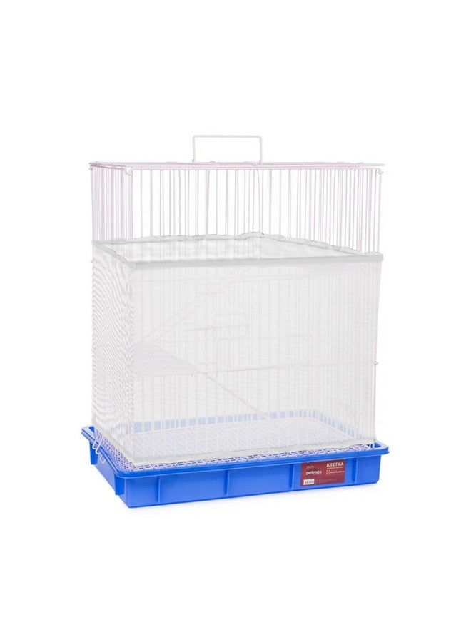 Sibba Sibba Bird Cage Seed Catcher Airy Gauze Guard Catcher Parrot Nylon Mesh Net Cover Soft Universal Birdcage Elastic Cage Net Stretchy Skirt Accessories Net Covers Pet Supplies (White)  - Image 1