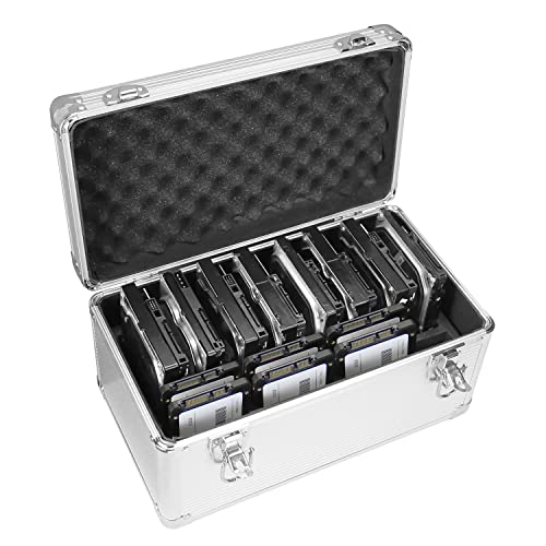 GLOTRENDS B86 14Slot Storage Box for 2535 Inch Internal Hard Disk Portable Design for Carrying and Transportation IP65 Water Resistant HDD Organizer and Protective Box - Image 1