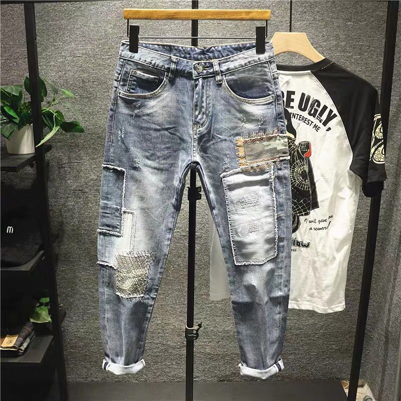 Unisex Classic Denim Jeans Loose Fit Daily Outdoor Wear - Image 2