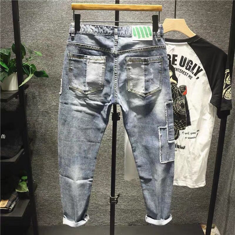 Unisex Classic Denim Jeans Loose Fit Daily Outdoor Wear - Image 3