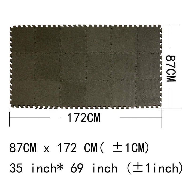 MQIAOHAM® 18 Pieces Puzzle Play Mats, Soft Baby Play Mat, Kids Interlocking Foam Floor Tiles, Toddlers Carpet Playmats G301018-104 - Image 3