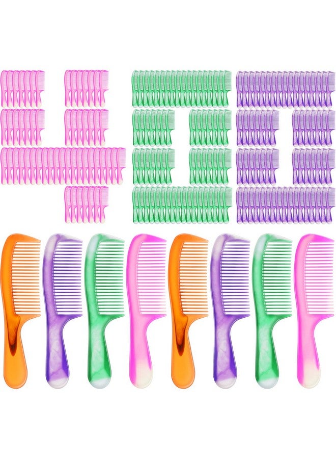 Nuogo 400 Bulk Individually Wrapped Hair Combs Disposable Hair Combs Set Colorful Hair Combs Bulk For Hotel Shelter Homeless Nursing Home Charity Church - Image 1