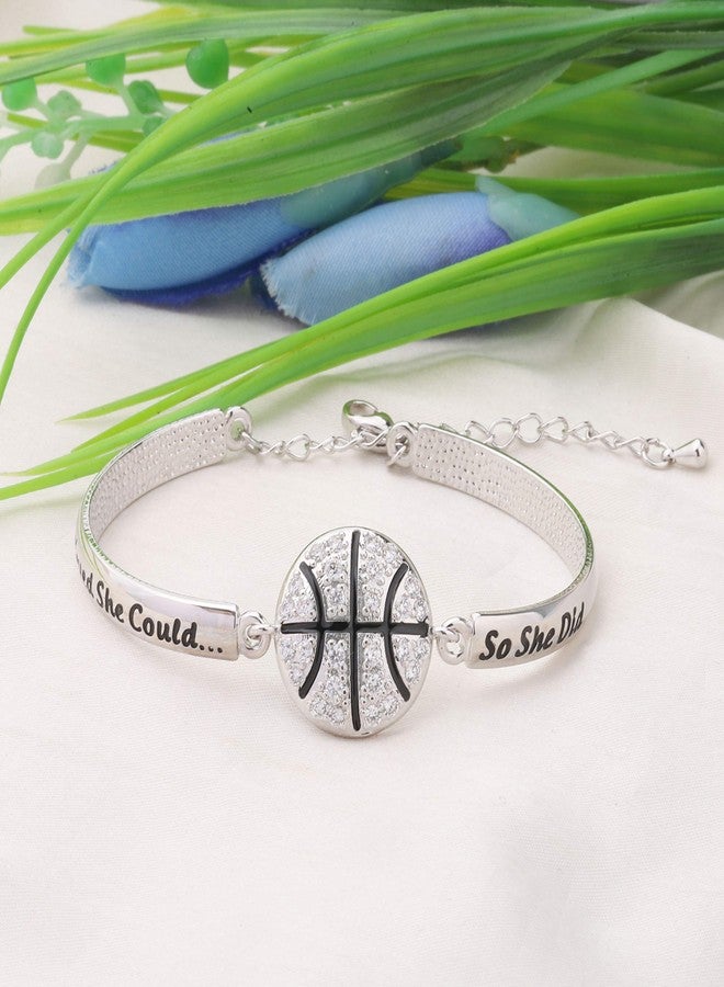 لوجيب بيردجوت هدية كرة سلة من Lywjyb Birdgot: آمنت بقدرتها ففعلت. هدية ملهمة للاعب كرة السلة (كرة سلة فضية) - Image 5